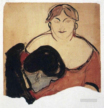 エドヴァルド・ムンク Painting - 青年と売春婦 1893年 エドヴァルド・ムンク
